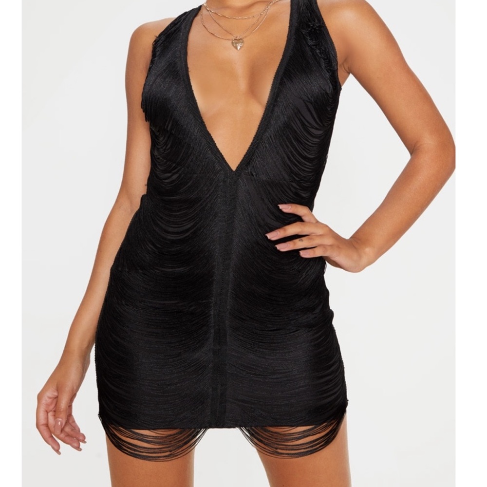 Prettylittlething black dress